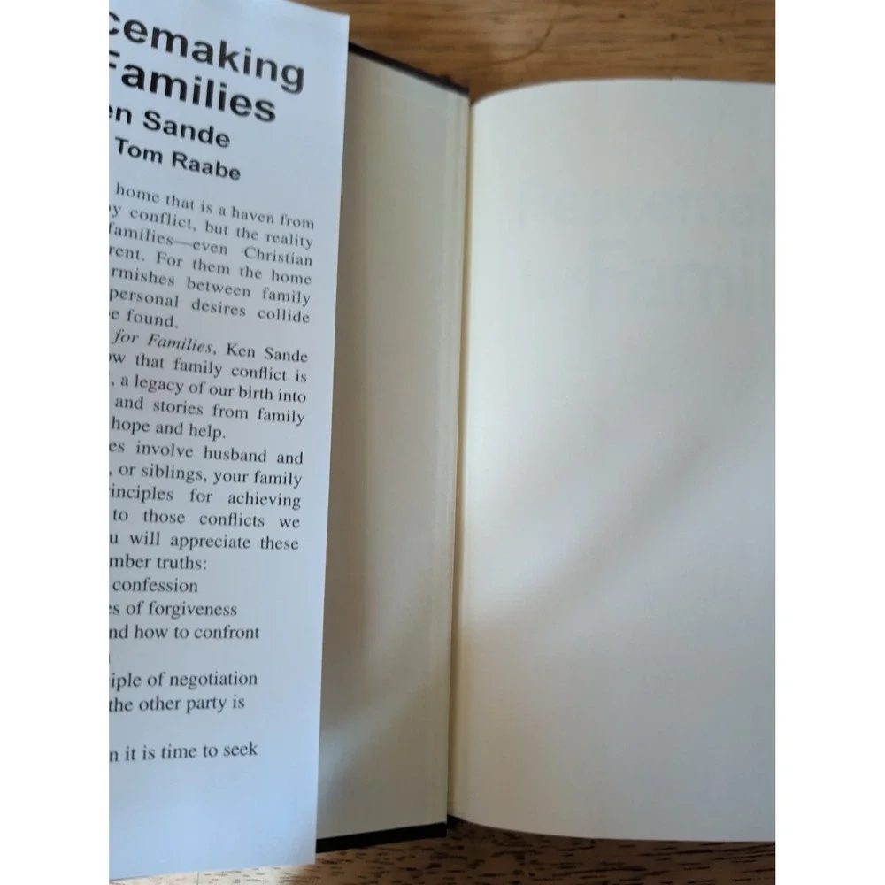 Peacemaking for Families : A Biblical Guide to Managing Conflict in Your Home by
